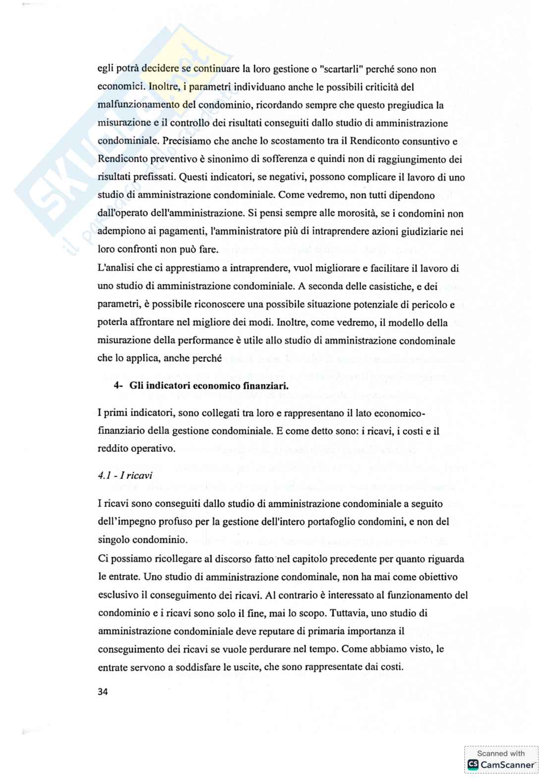 Riassunto esame Sistemi informativi di controllo, Prof. Mancini Daniela, libro consigliato Il nuovo condominio, Cusano Pag. 16