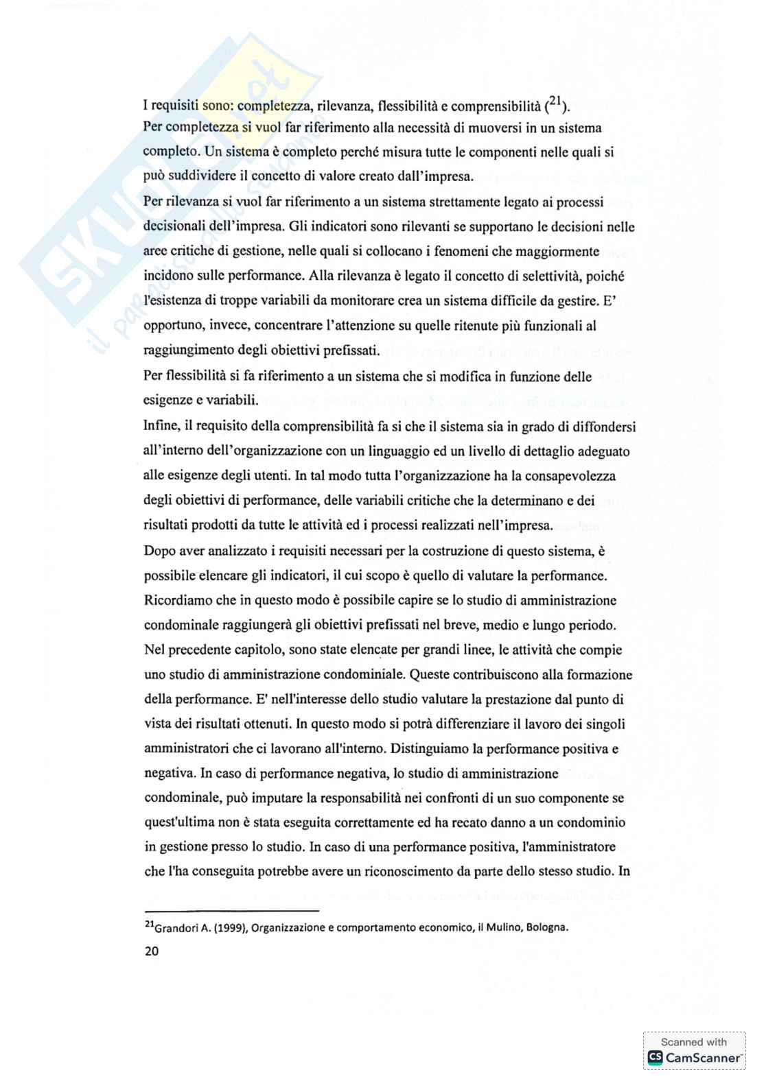 Riassunto esame Sistemi informativi di controllo, Prof. Mancini Daniela, libro consigliato Il nuovo condominio, Cusano Pag. 2