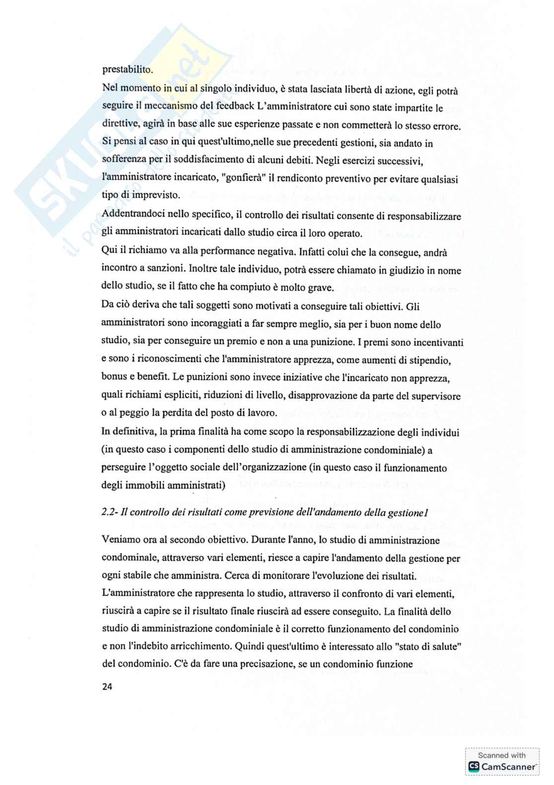 Riassunto esame Sistemi informativi di controllo, Prof. Mancini Daniela, libro consigliato Il nuovo condominio, Cusano Pag. 6
