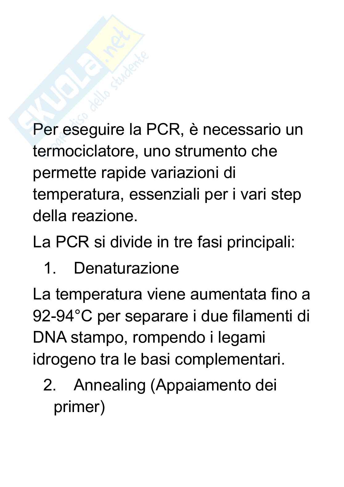 Schemi Biologia molecolare  Pag. 1