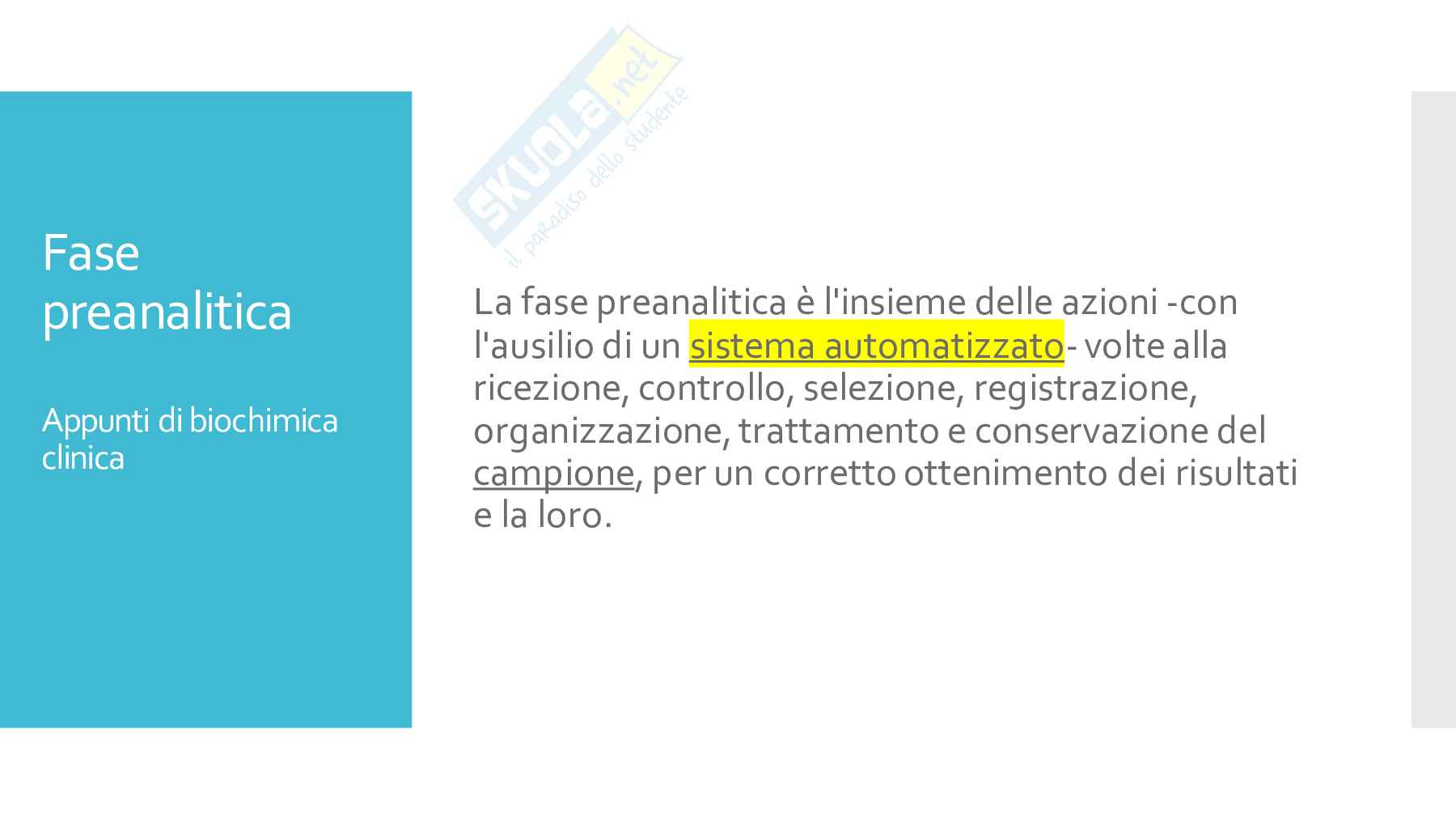 Fase preanalitica ppt combinato Pag. 1
