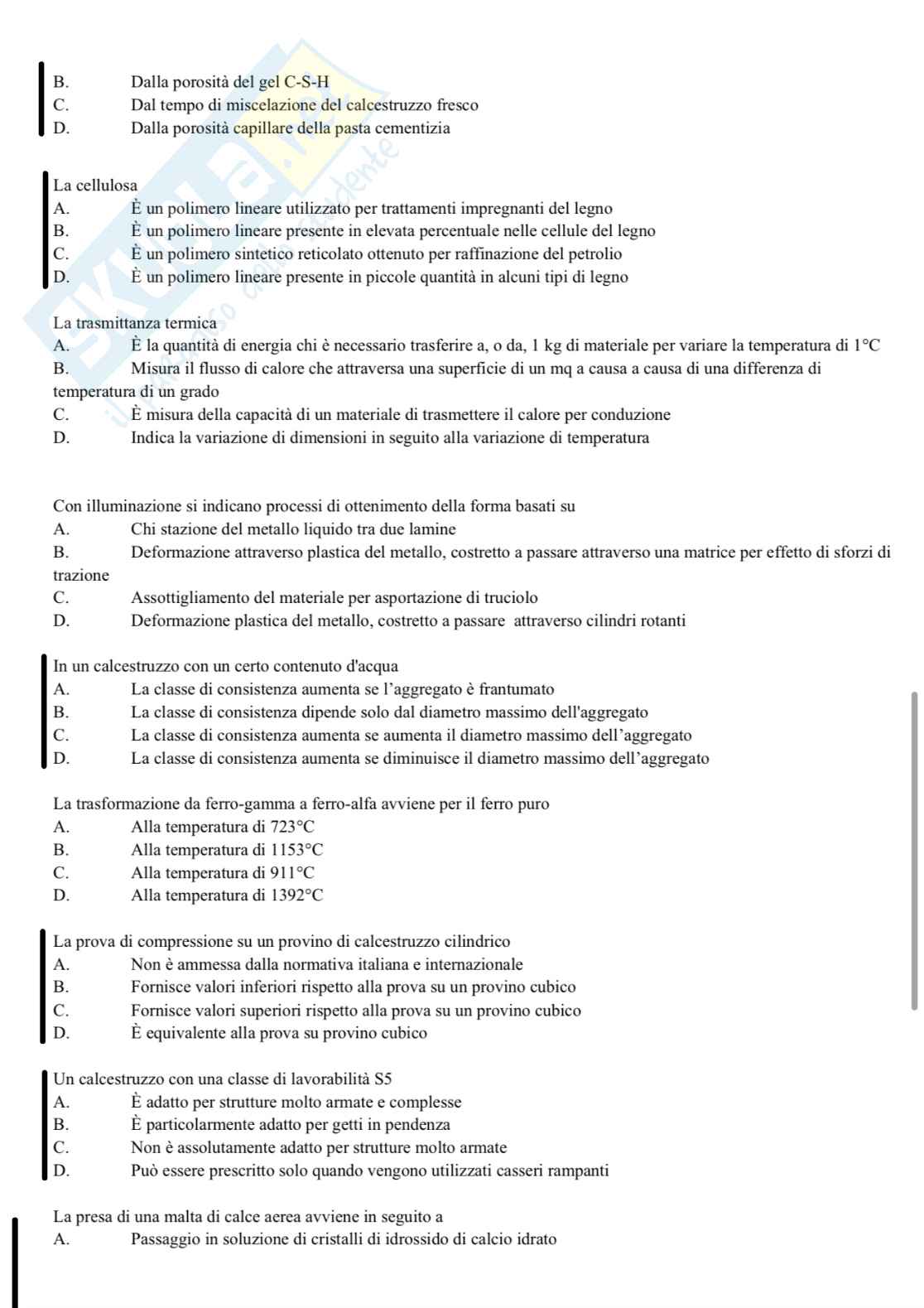 Domande preparazione primo parziale Tecnica delle costruzioni Pag. 16