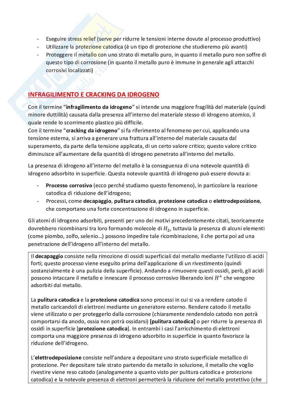 Appunti dell'esame Corrosione e protezione dei materiali metallici Pag. 66