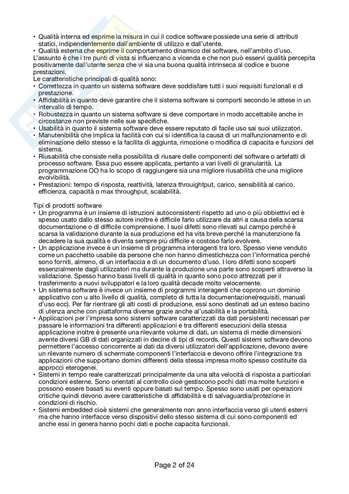 Riassunti esame Ingegneria del Software Pag. 2