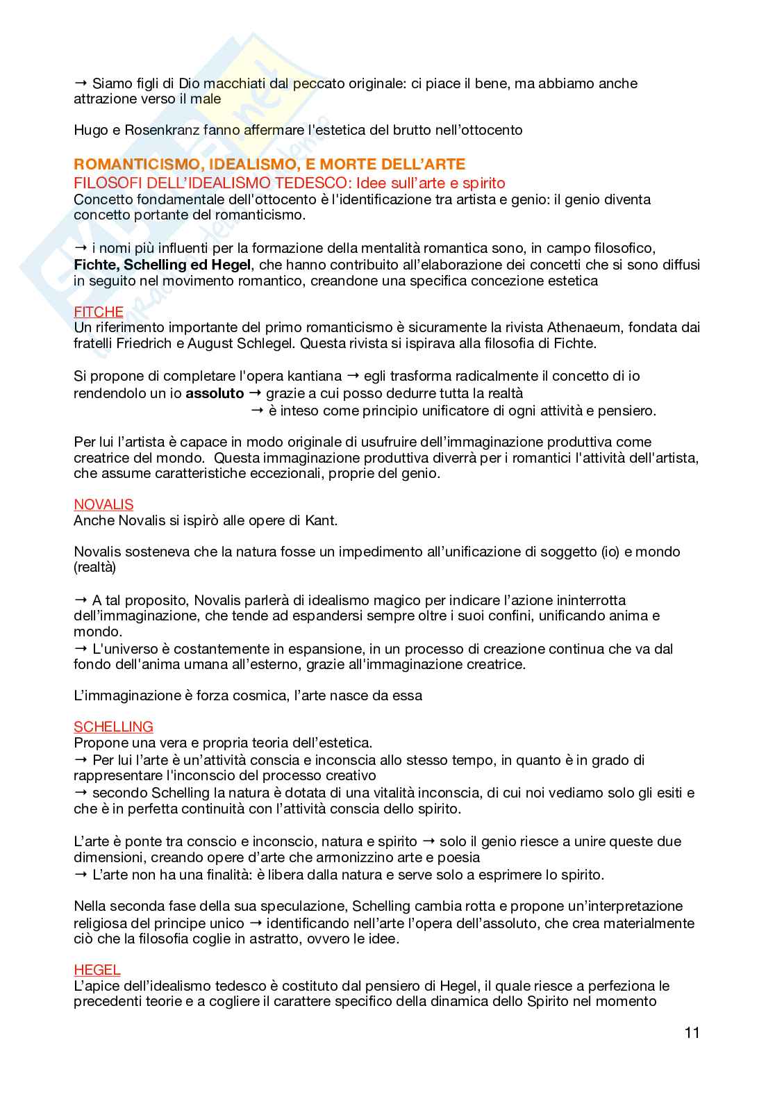 Appunti per l'esame di Estetica  Pag. 11