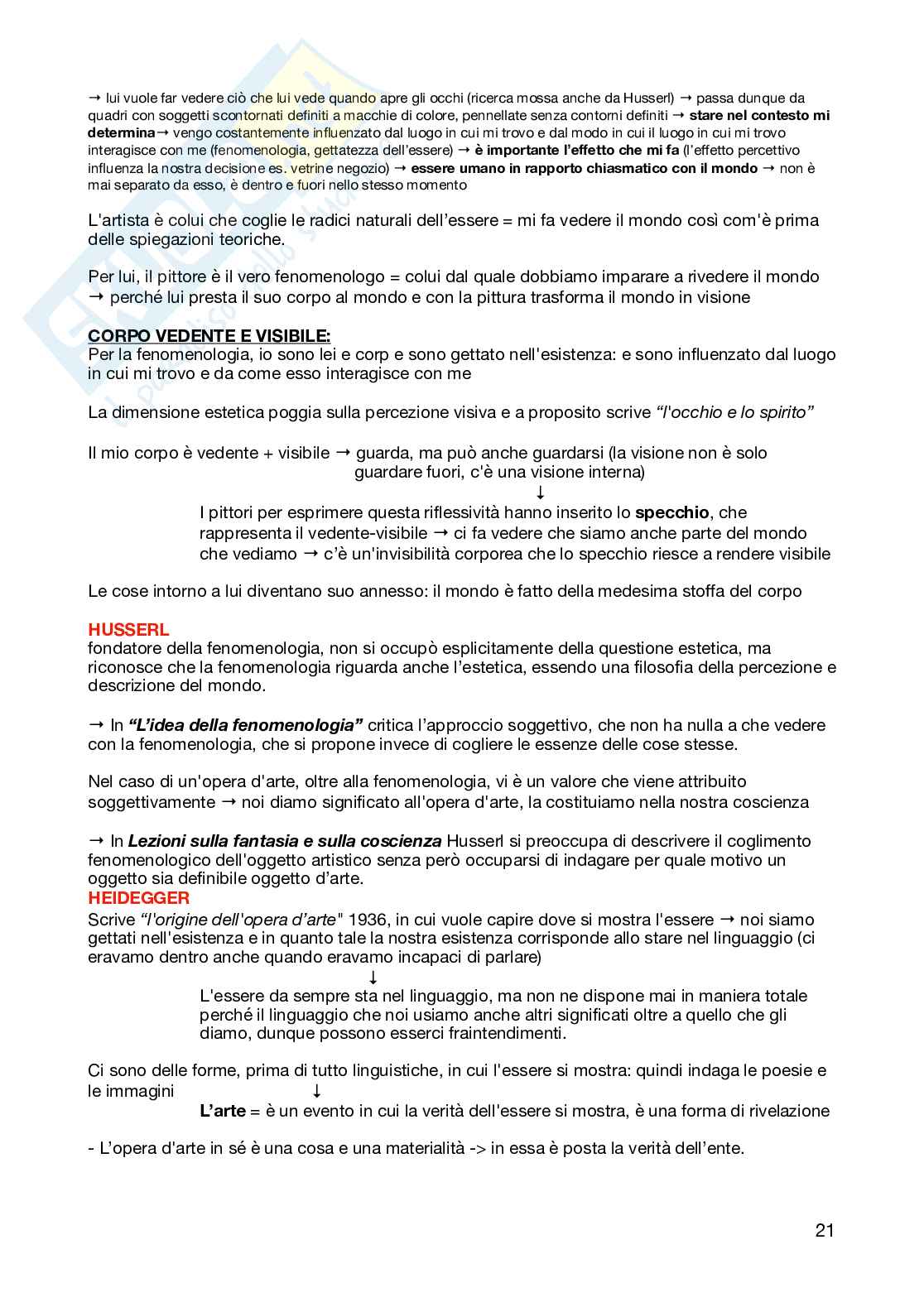 Appunti per l'esame di Estetica  Pag. 21