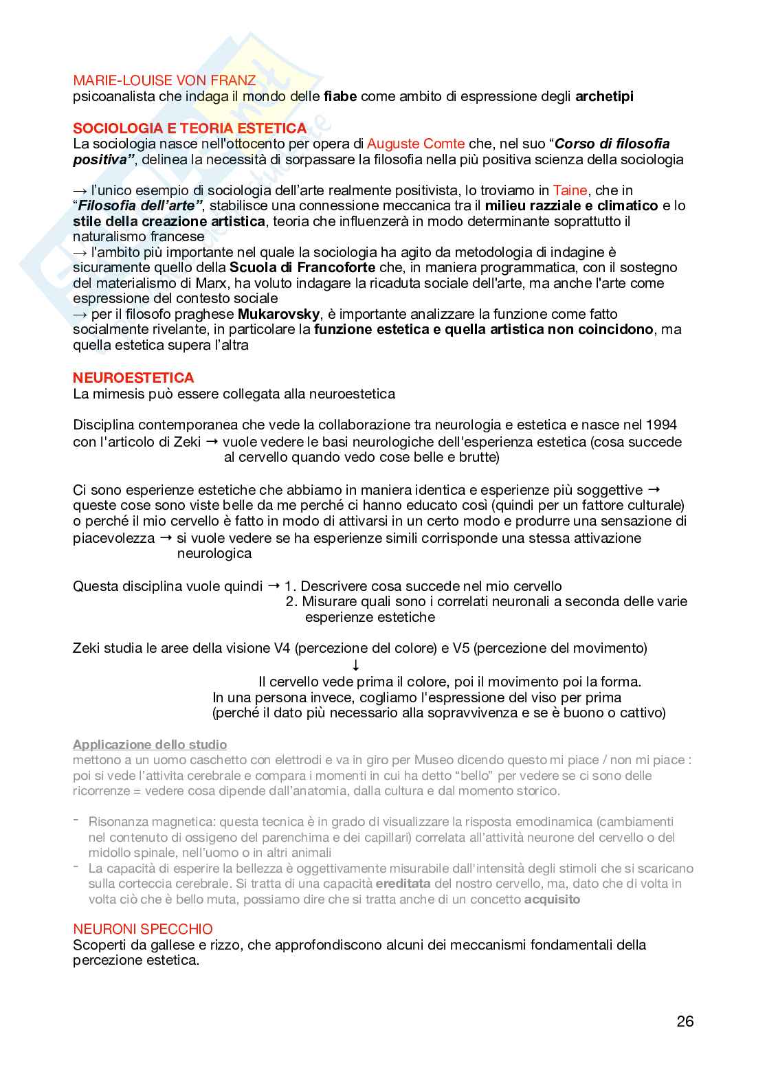 Appunti per l'esame di Estetica  Pag. 26