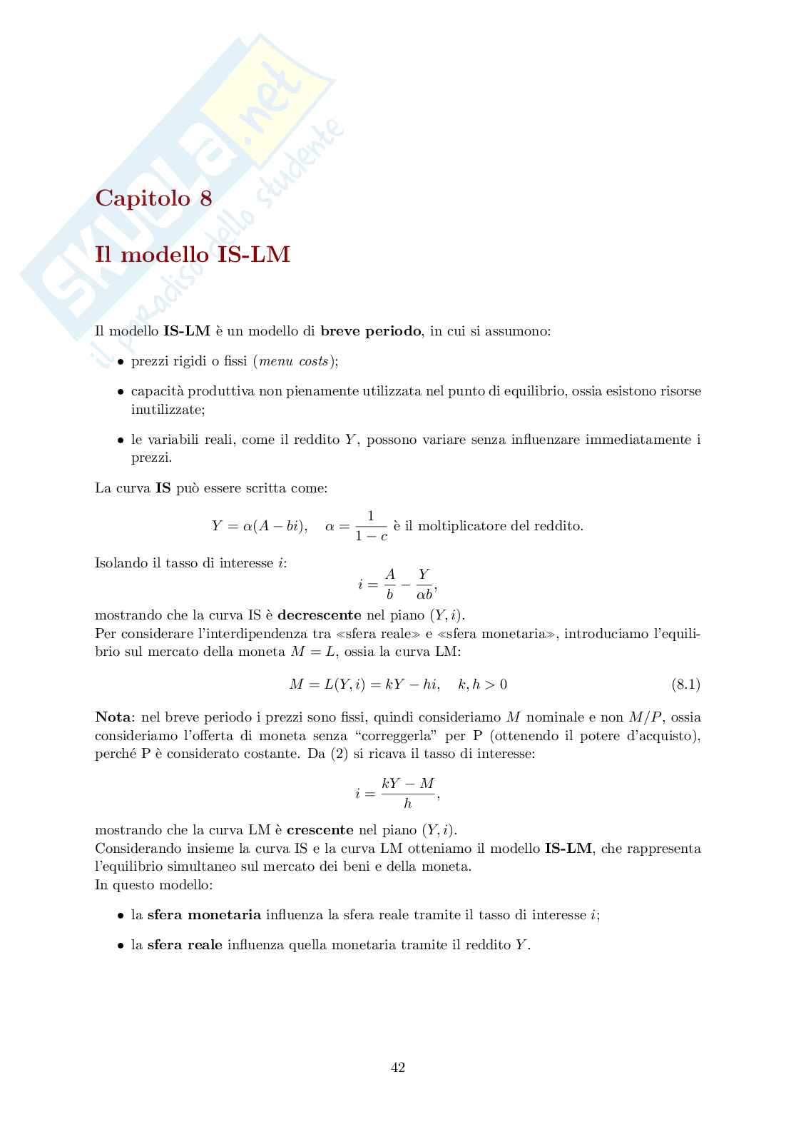 Appunti Analisi economica aggragata - modulo 1 Pag. 46