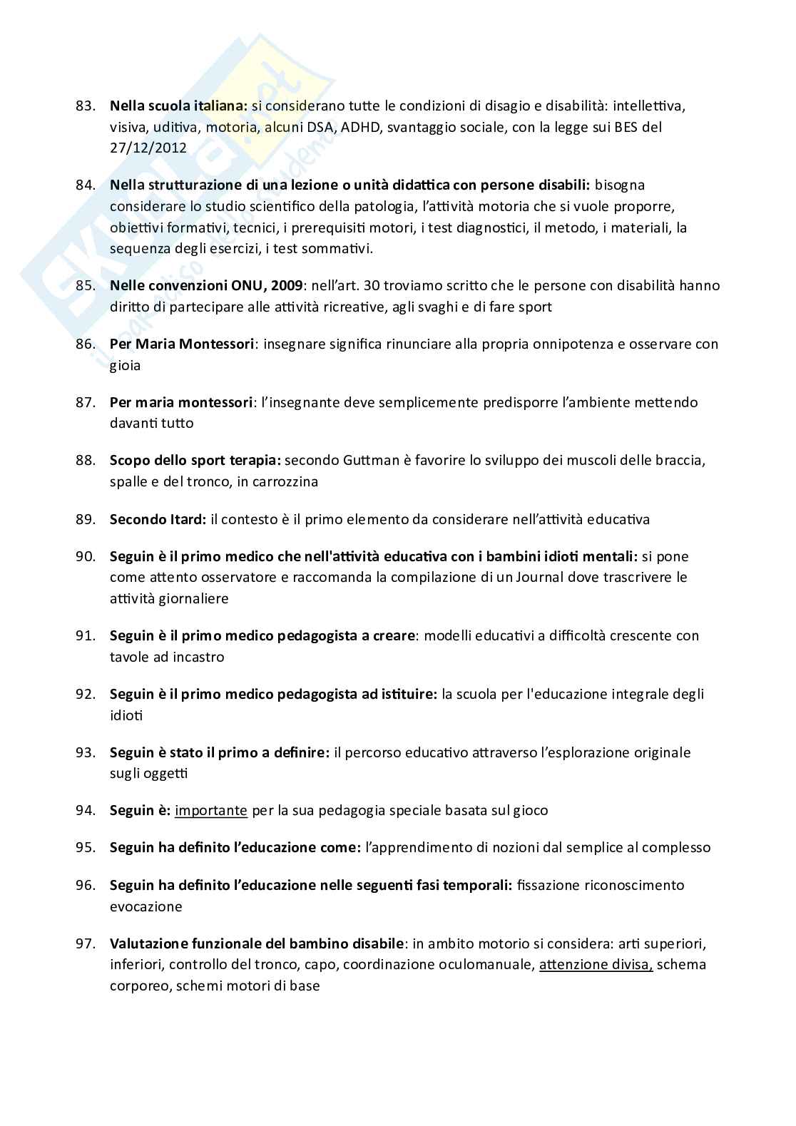 Teoria, tecnica, didattica e attività motorie per le popolazioni speciali Pag. 6