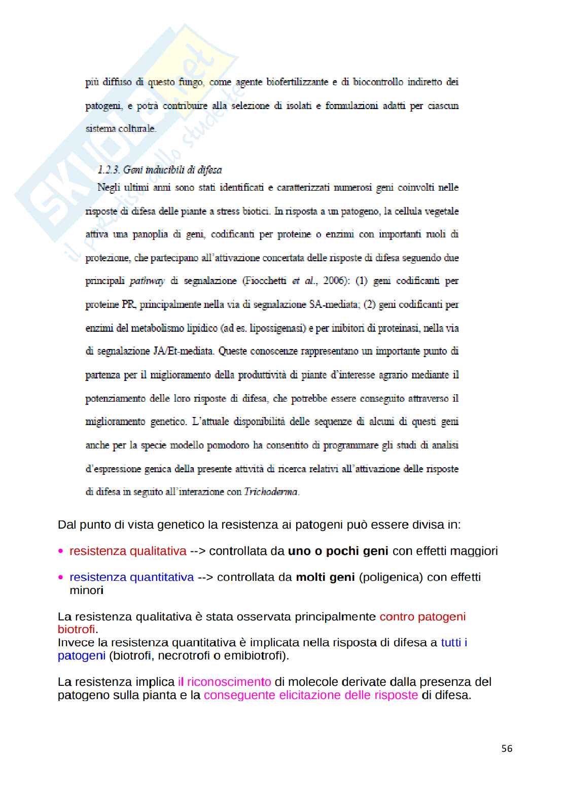 Biotecnologie vegetali  Pag. 56