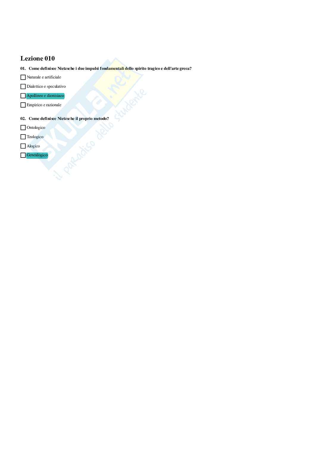 Paniere Etica della comunicazione - Risposte multiple - aggiornato (2026) Pag. 11