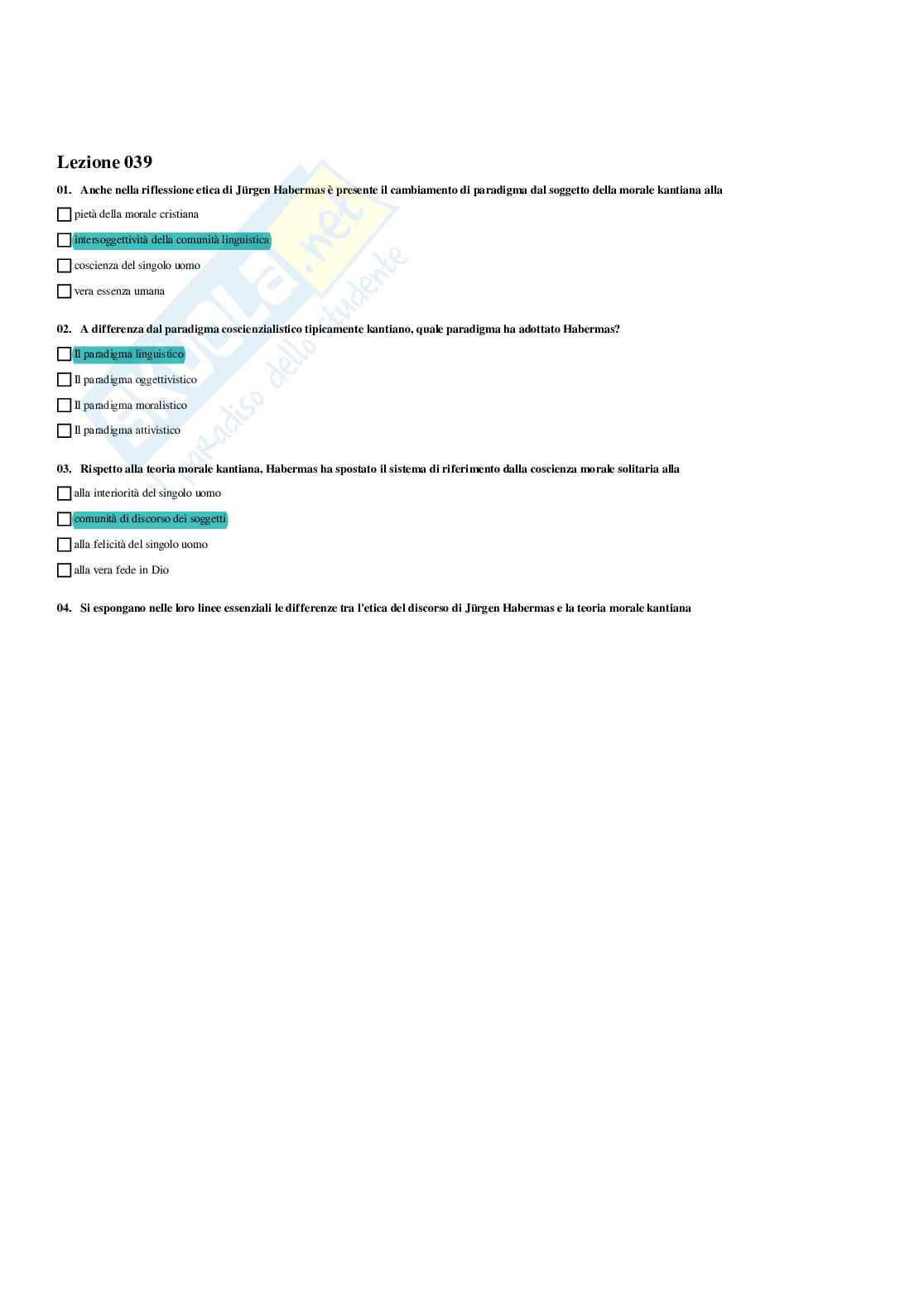 Paniere Etica della comunicazione - Risposte multiple - aggiornato (2026) Pag. 41