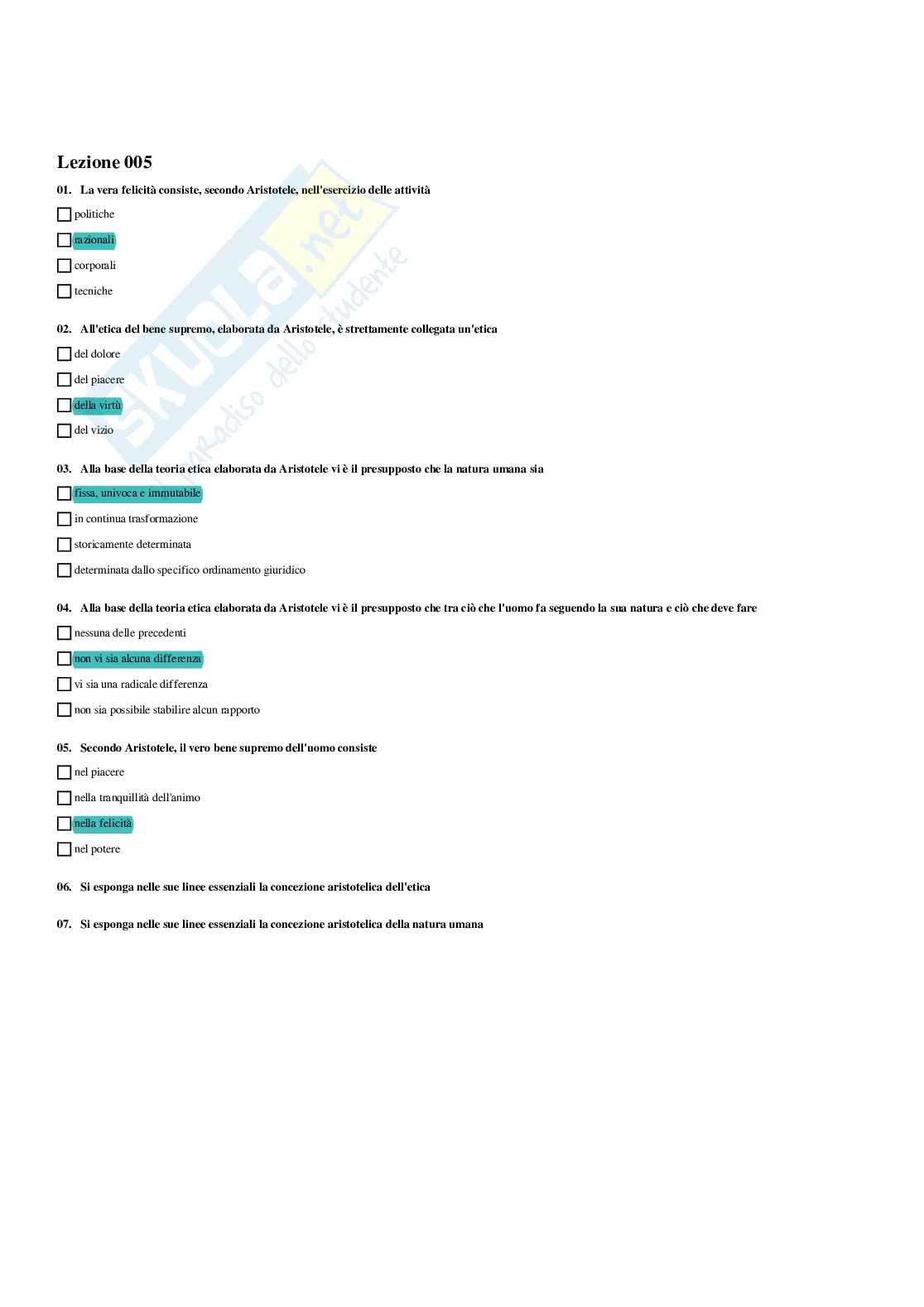 Paniere Etica della comunicazione - Risposte multiple - aggiornato (2026) Pag. 6