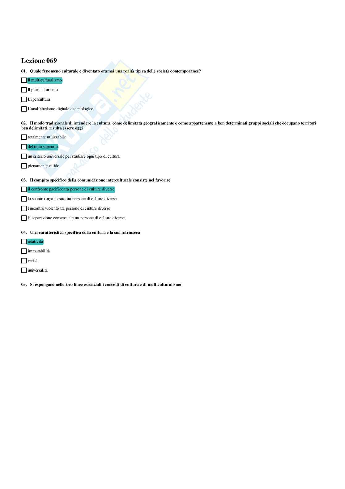 Paniere Etica della comunicazione - Risposte multiple - aggiornato (2026) Pag. 76