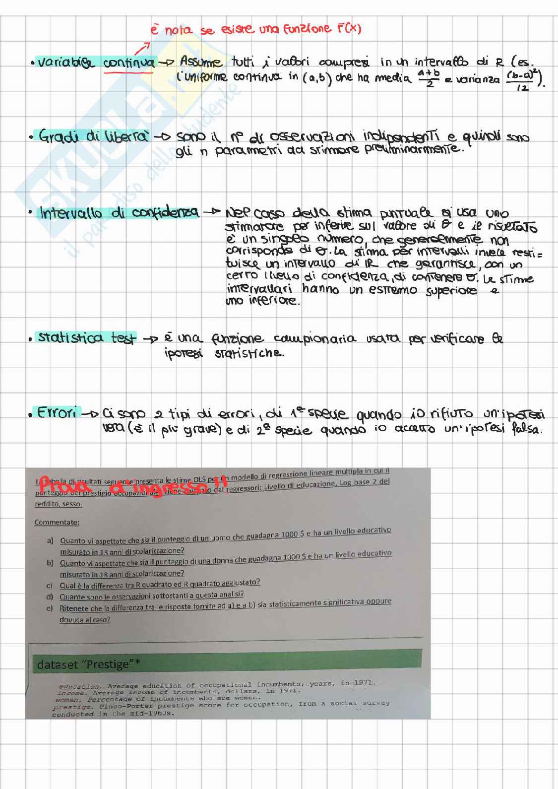 Modelli per le analisi socio-economiche Pag. 2