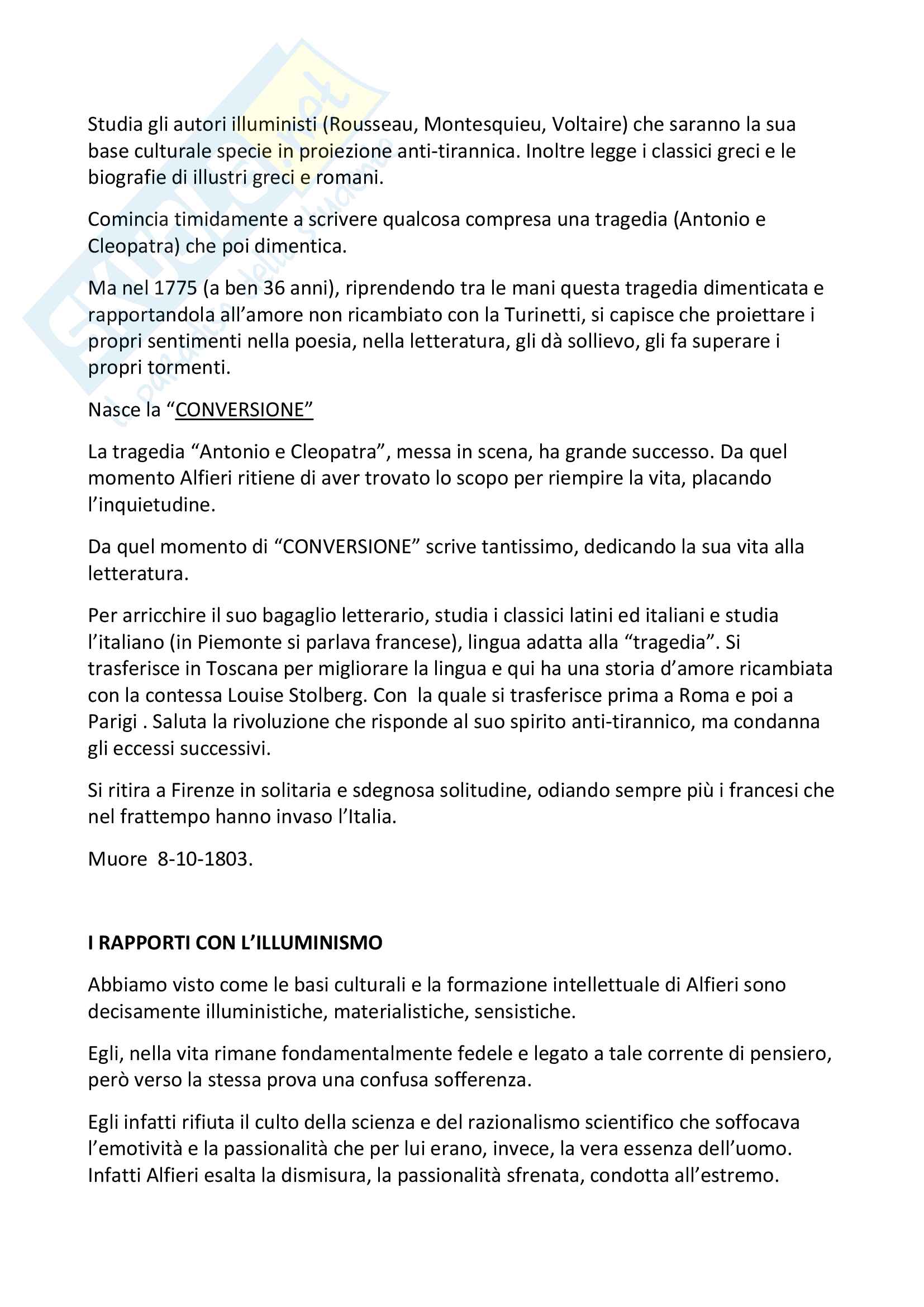 Vittorio Alfieri Pag. 2