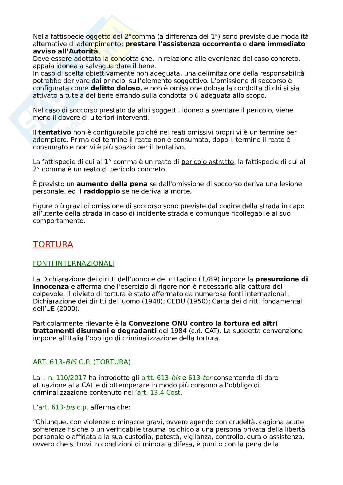 Riassunto esame Diritto penale progredito, Prof. Ripamonti Gilda, libro consigliato Diritto penale, parte speciale, Pulitanò Pag. 26