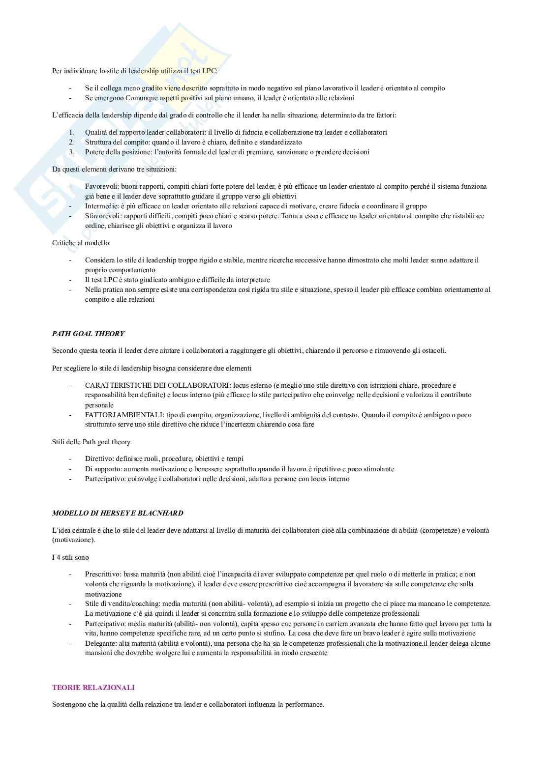 Appunti di Organizzazione aziendale Pag. 16