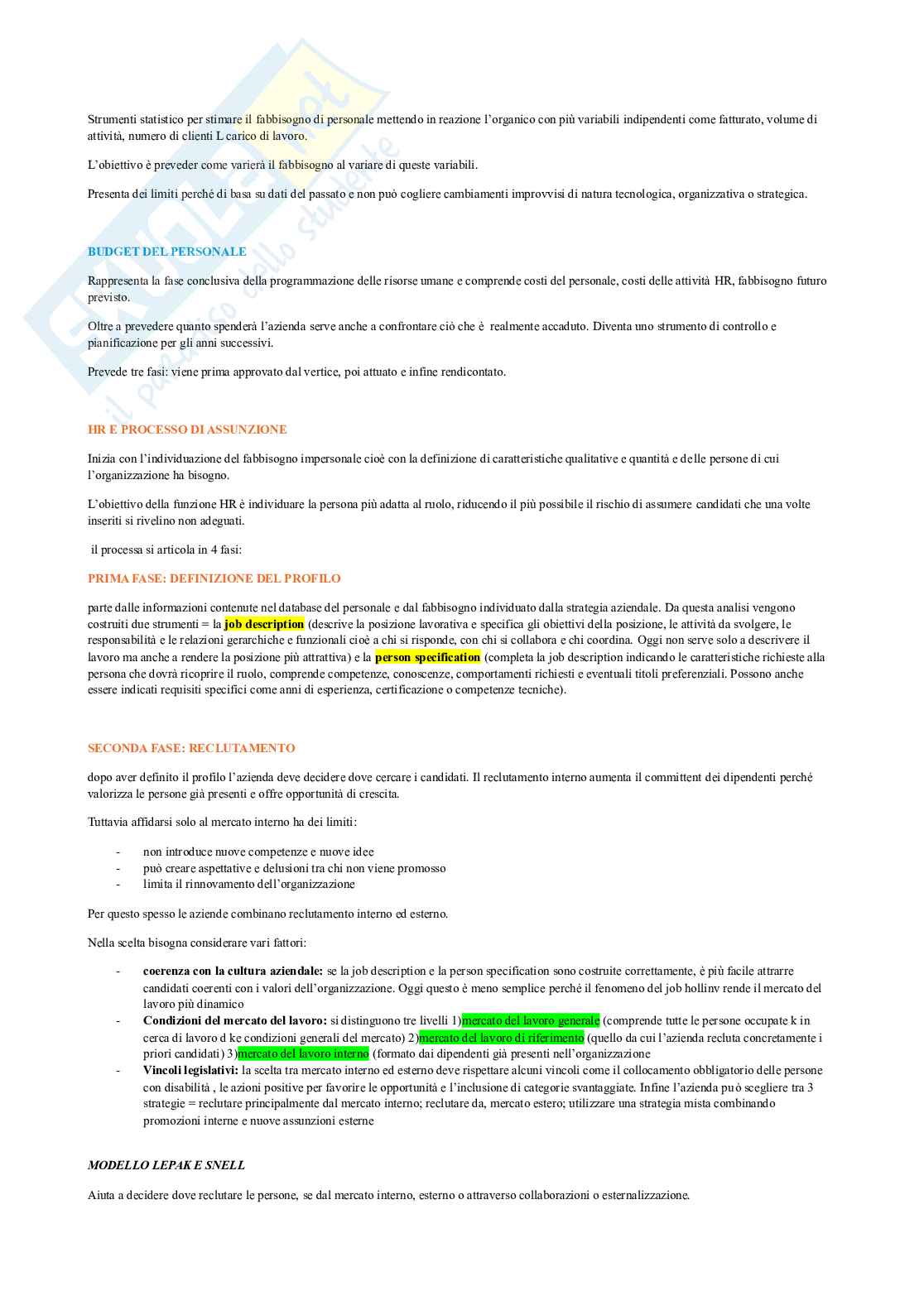 Appunti di Organizzazione aziendale Pag. 21