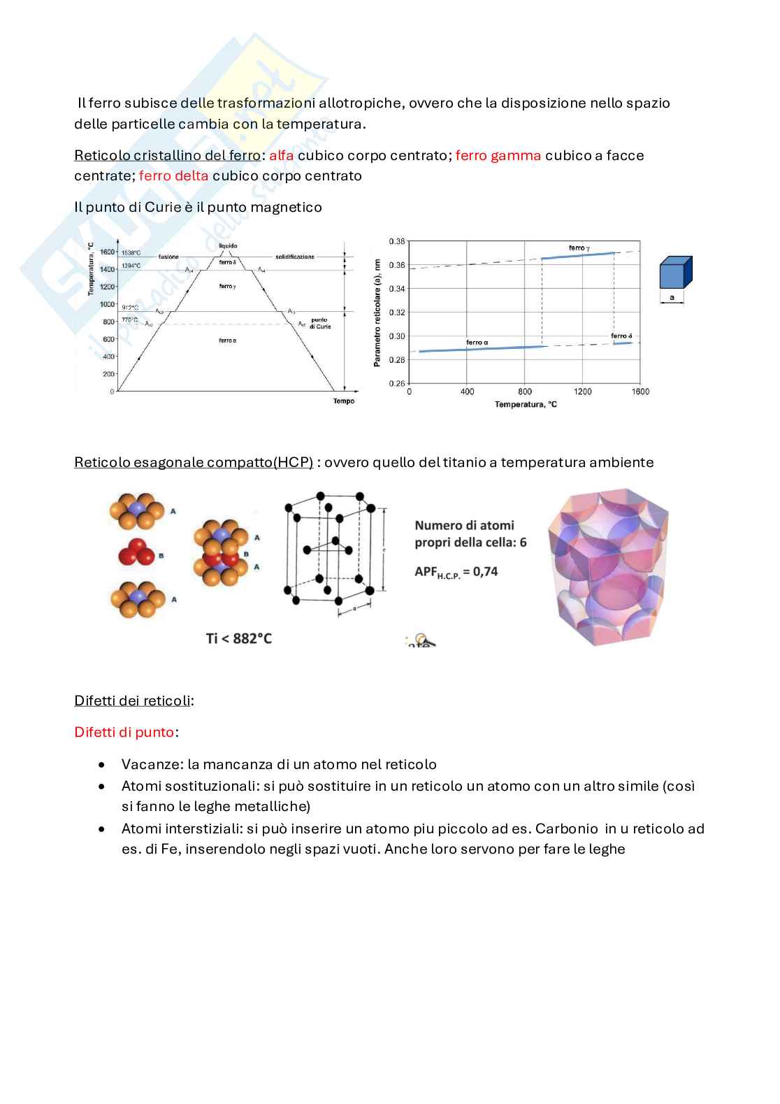 Appunti Metallurgia 1 Pag. 1
