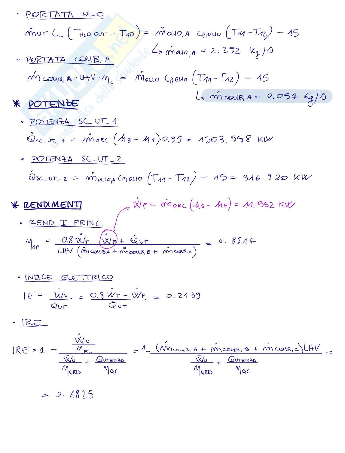 Esercizi Organic rankine cycles (Sistemi energetici) Pag. 31