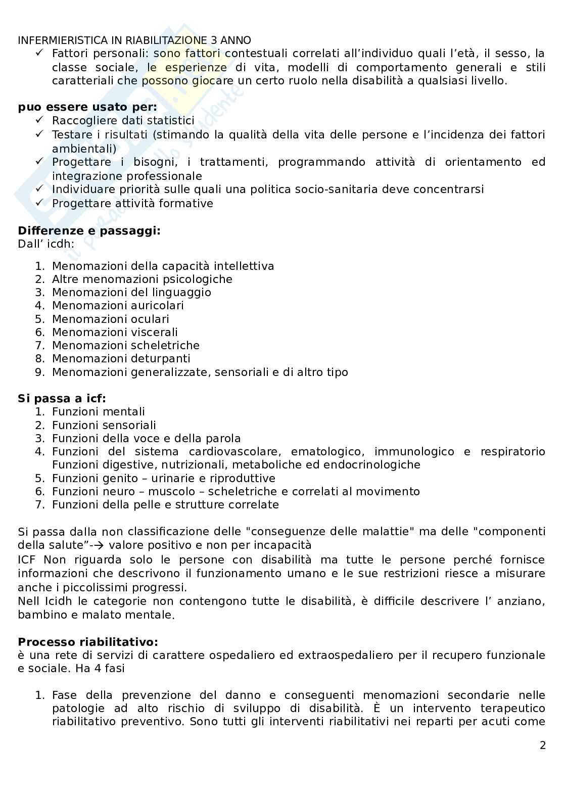 Infermieristica in riabilitazione  Pag. 2