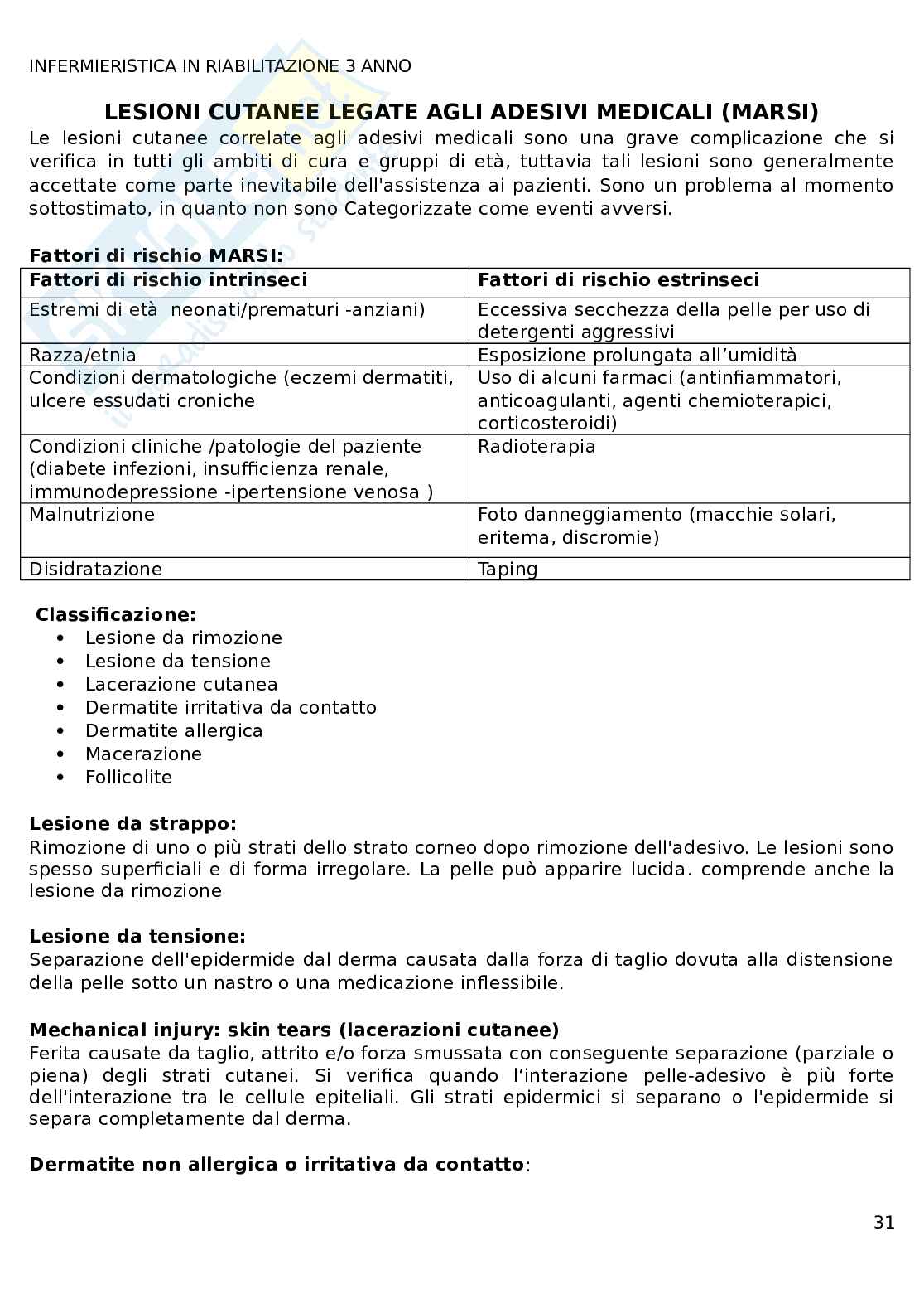 Infermieristica in riabilitazione  Pag. 31