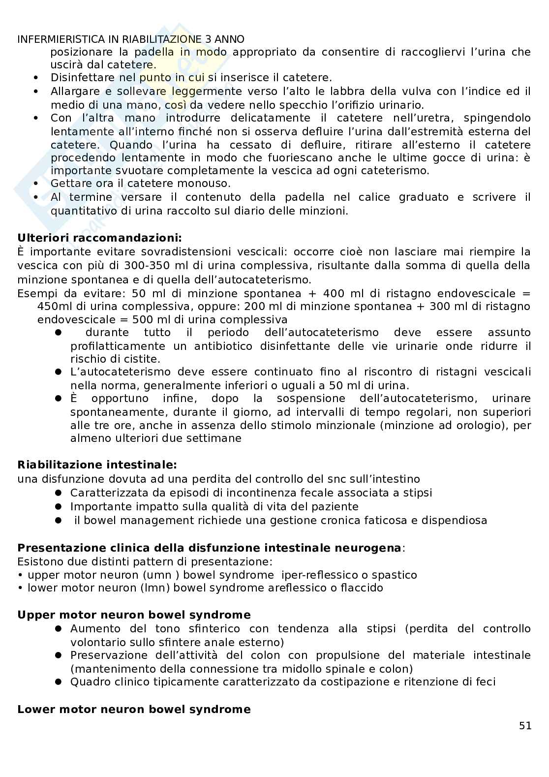 Infermieristica in riabilitazione  Pag. 51