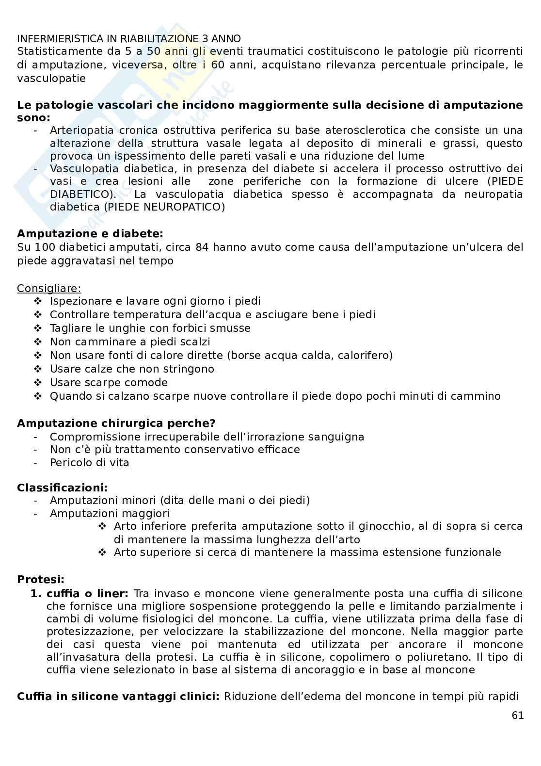 Infermieristica in riabilitazione  Pag. 61