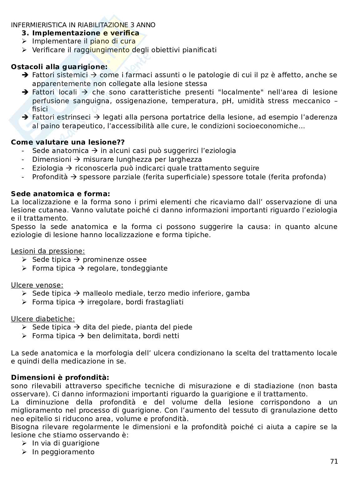 Infermieristica in riabilitazione  Pag. 71