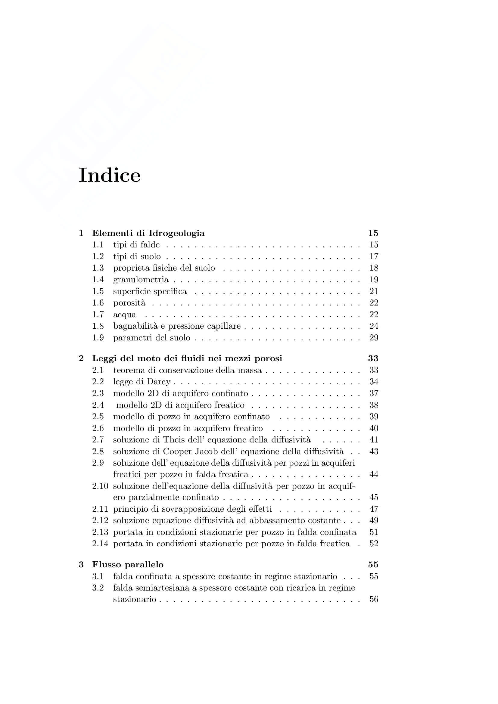 Ingegneria degli acquiferi - Appunti Pag. 1