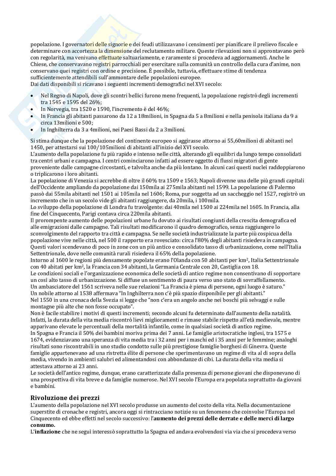 Riassunto esame Storia Moderna, prof. Barbagallo, libro consigliato Un vivaio di storia, Musi Pag. 16