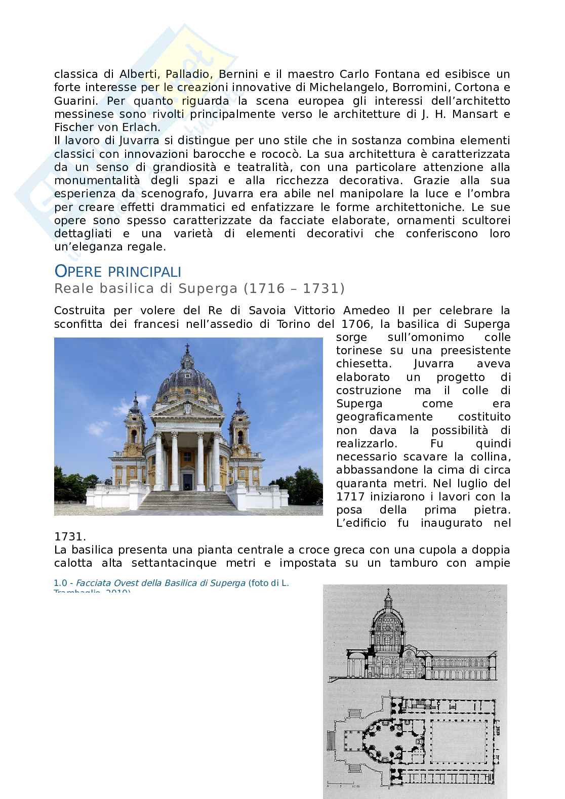 Storia dell'architettura T-1 - Filippo Juvarra Pag. 2