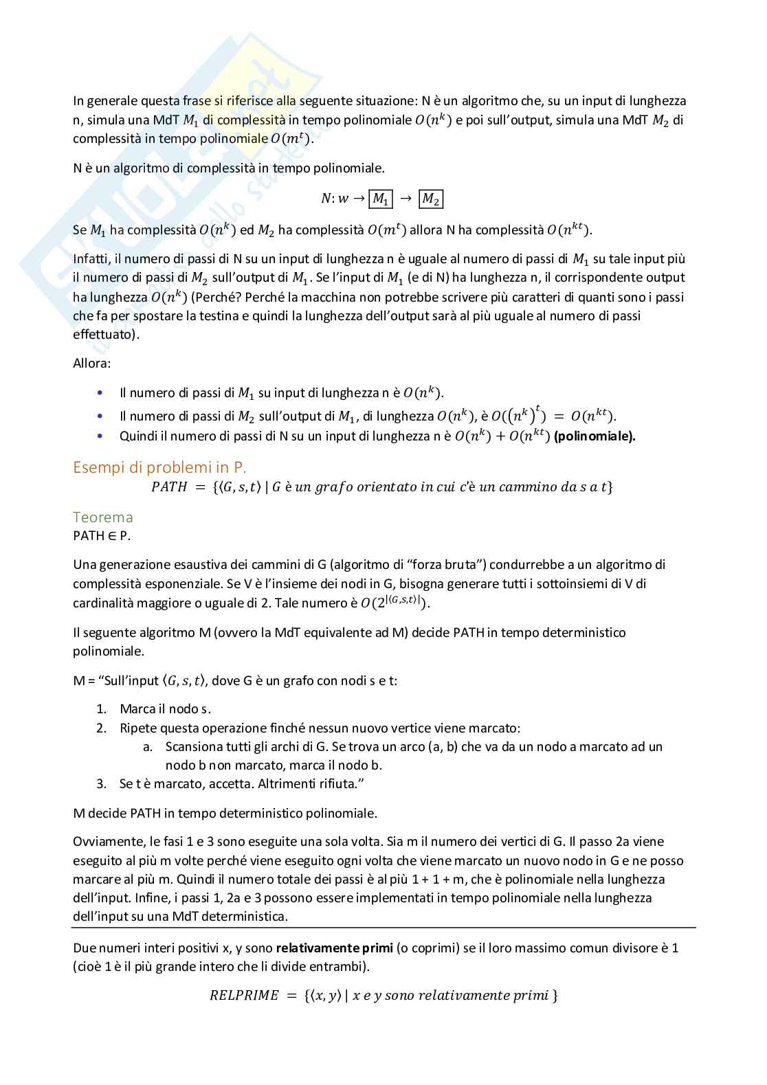 Appunti esame elementi di teoria della computazione Pag. 51