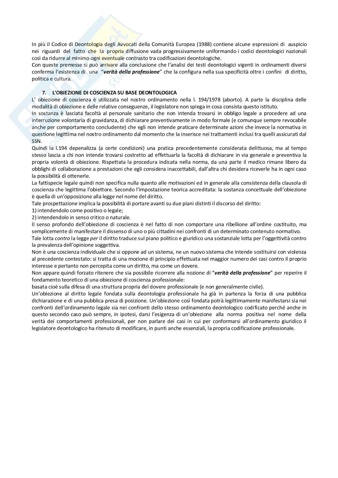 Appunti esame di Etica e deontologia professionale Pag. 16