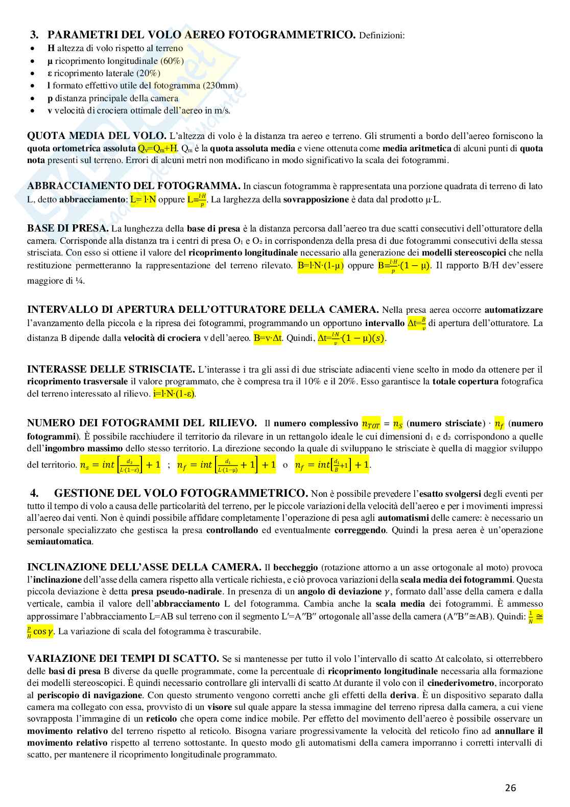 Statistica e rilievo Pag. 26