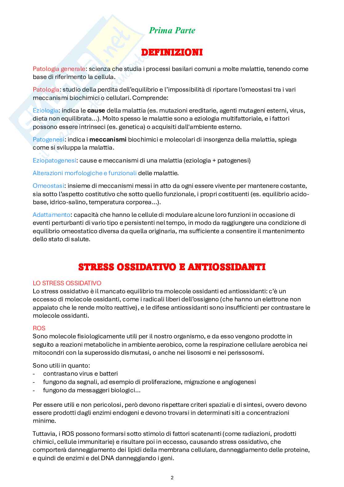 2024 - Malattie correlate all'alimentazione: Fisiopatologia + Sistematica e Prevenzione Pag. 2