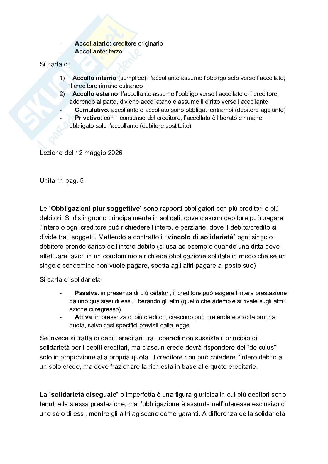 Riassunto esame Istituzioni di diritto privato, Prof. Schiavone Giovanni, libro consigliato Manuale diritto privato  , Torrente, Schlesinger Pag. 11