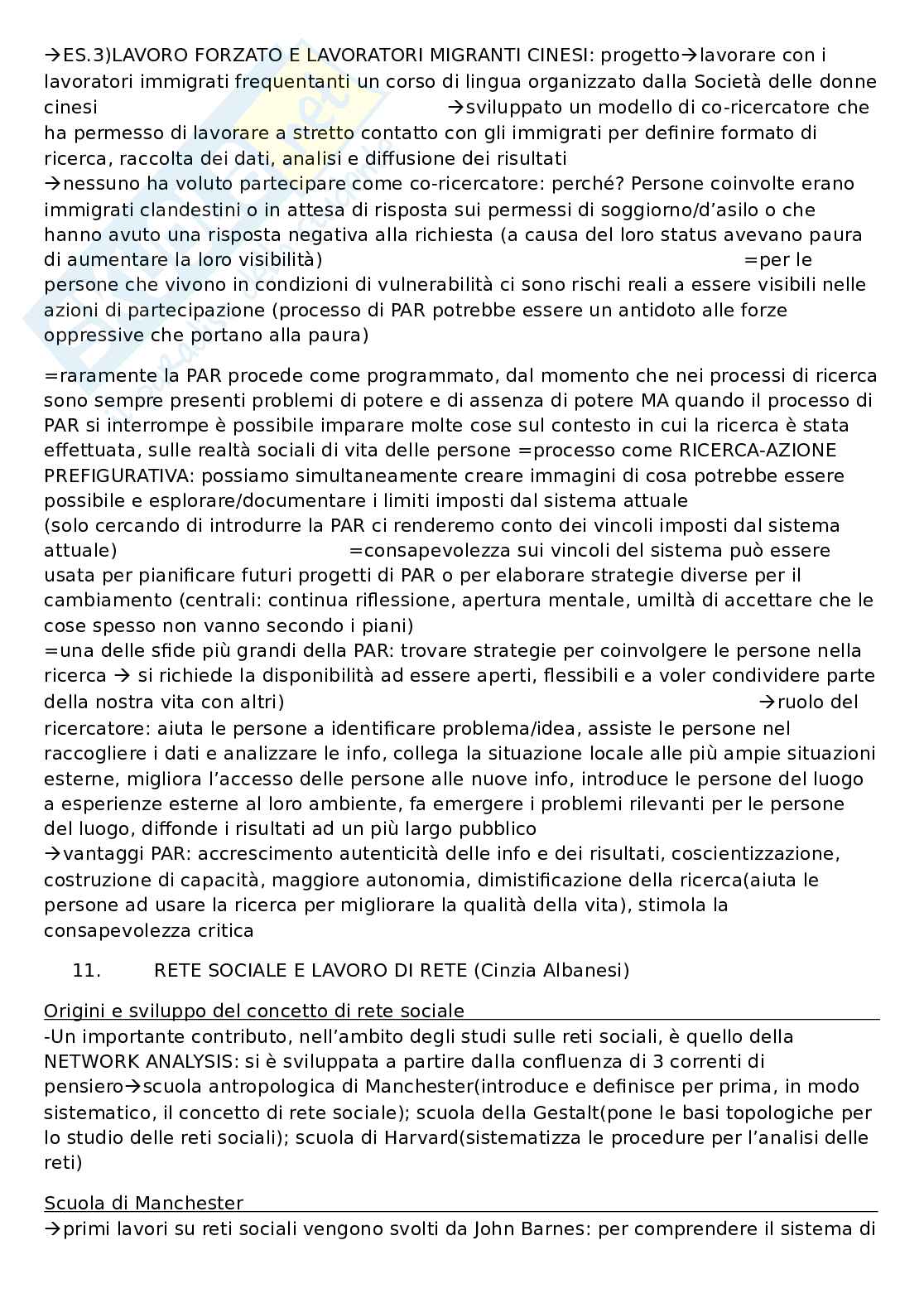 Riassunto esame Empowerment di Comunità e Metodi qualitativi di ricerca, prof Meringolo, libro consigliato Psicologia di comunità. Prospettive, idee, metodi, Zani Pag. 51