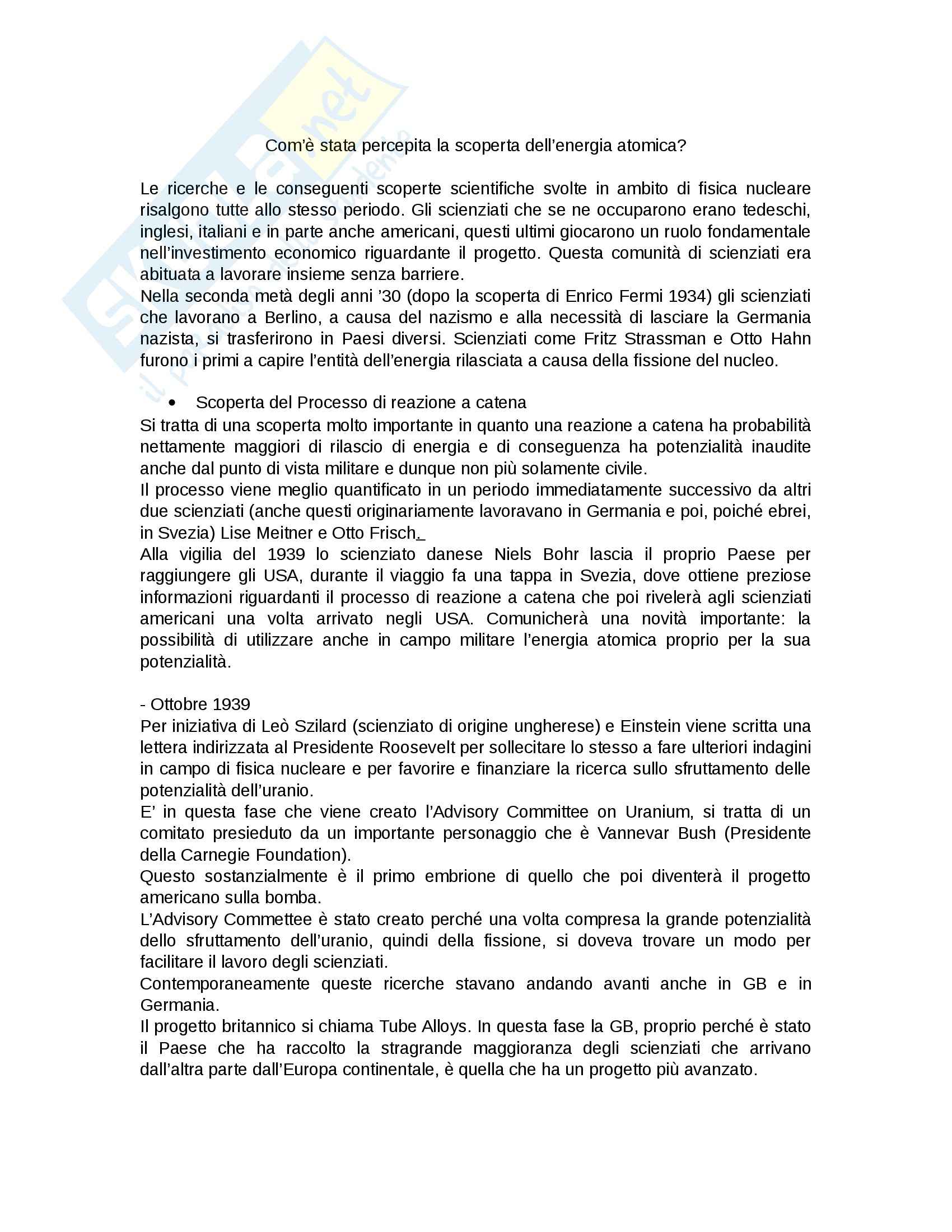 Appunti potere nucleare nel sistema internazionale Pag. 1