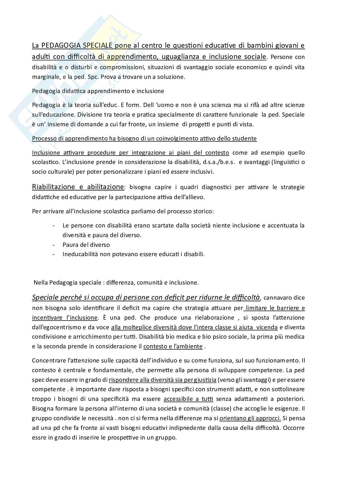 Appunti Progettazione e valutazione dei sistemi educativi e formativi Pag. 1