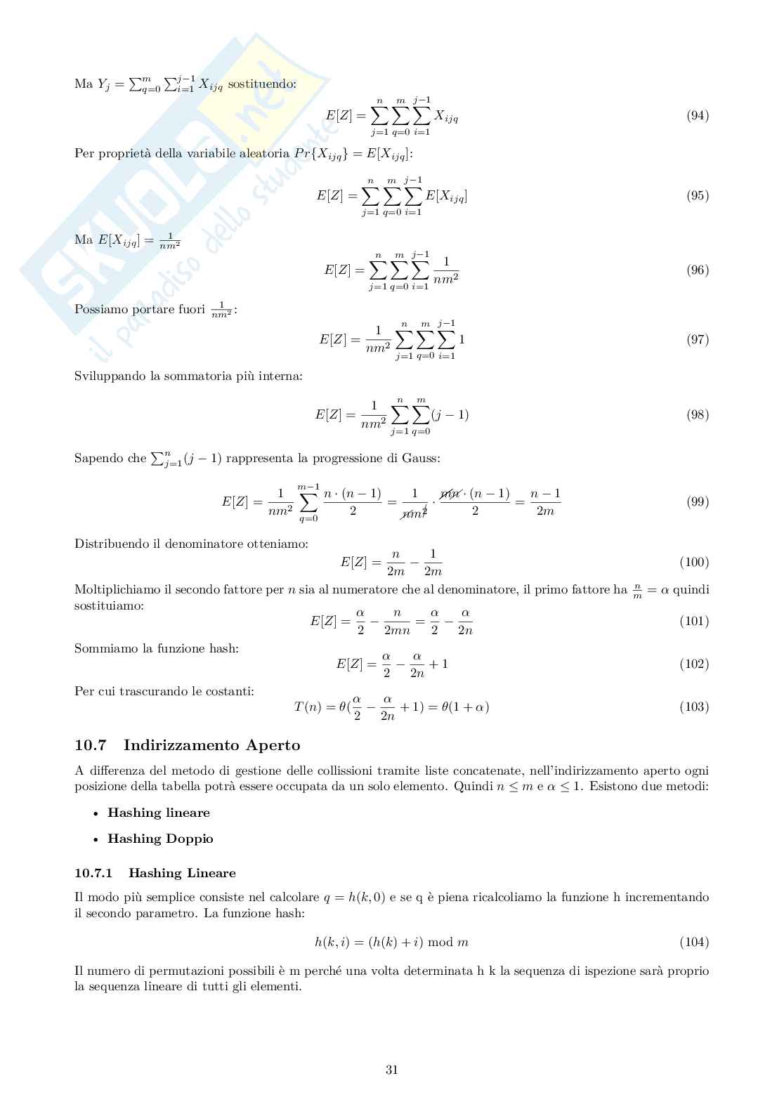 Appunti Algoritmi e strutture dati Pag. 31