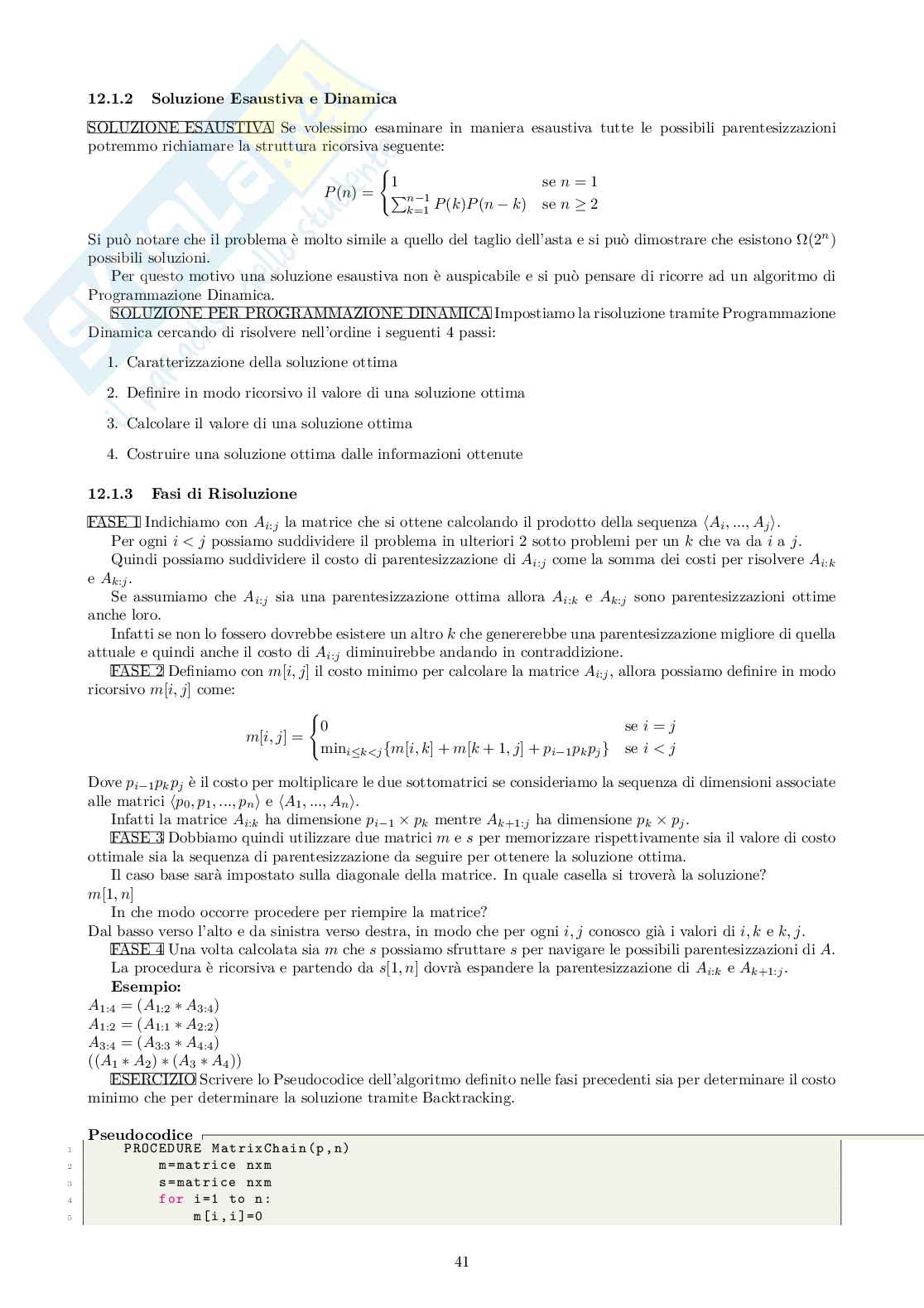 Appunti Algoritmi e strutture dati Pag. 41