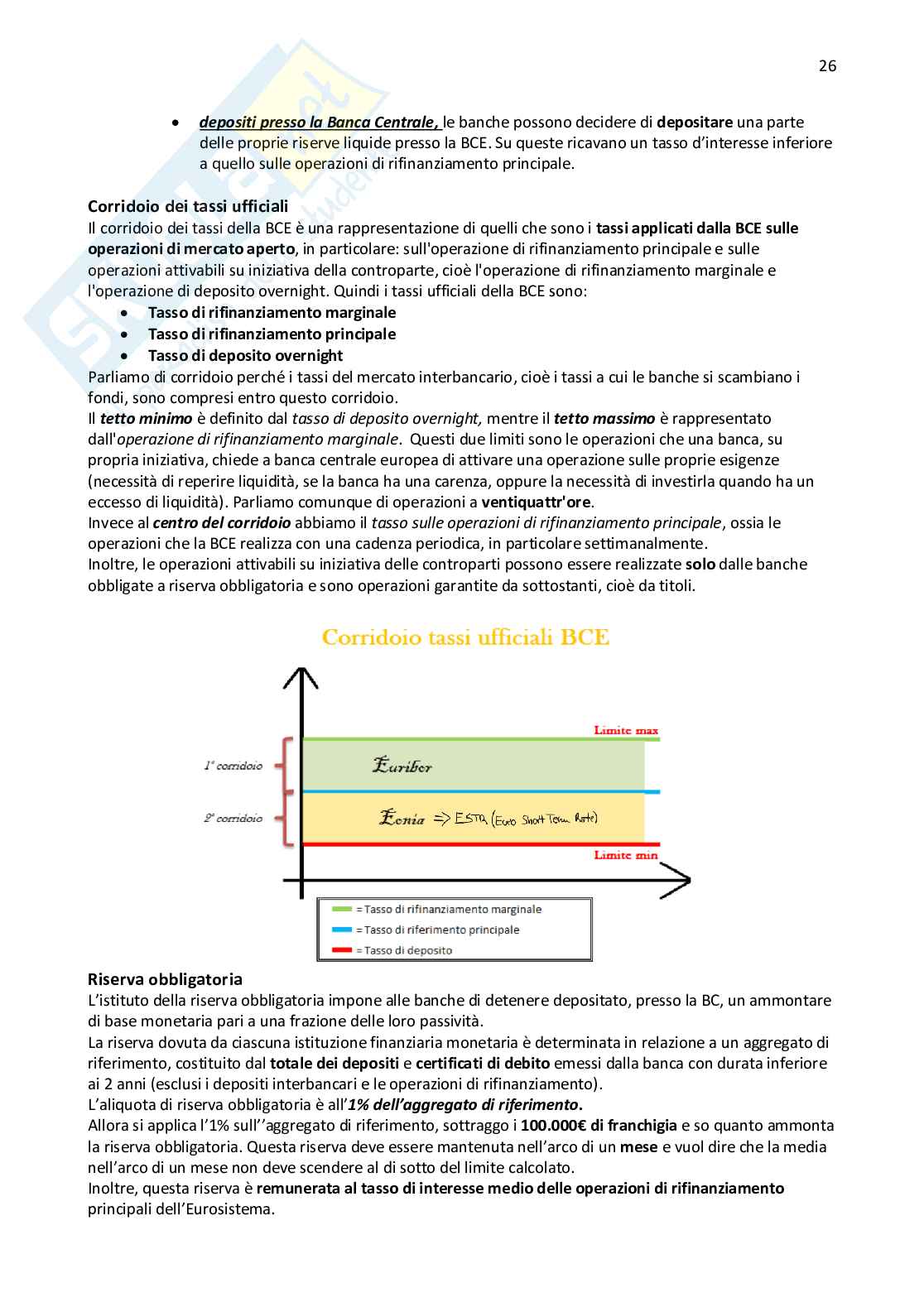 Riassunto esame Economia degli intermediari finanziari, Prof. Sylos Labini Stefania, libro consigliato Economia della banca, Ruozi Pag. 26