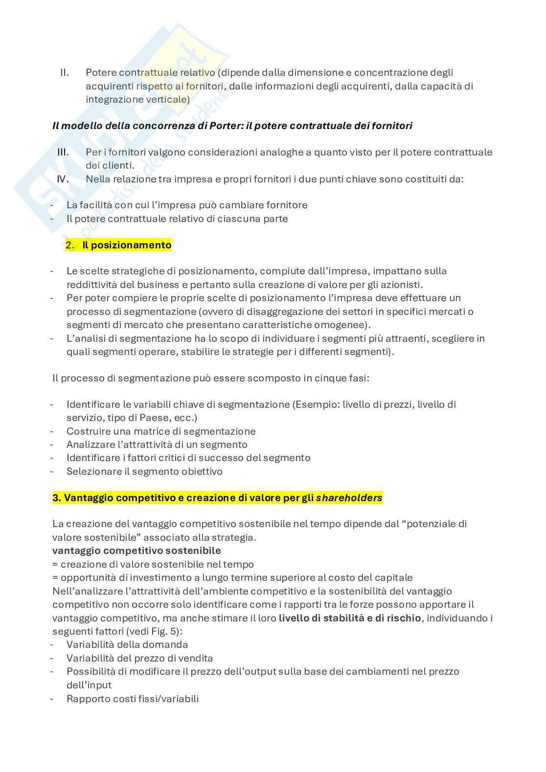 Appunti di Management strategico e decision making Pag. 11