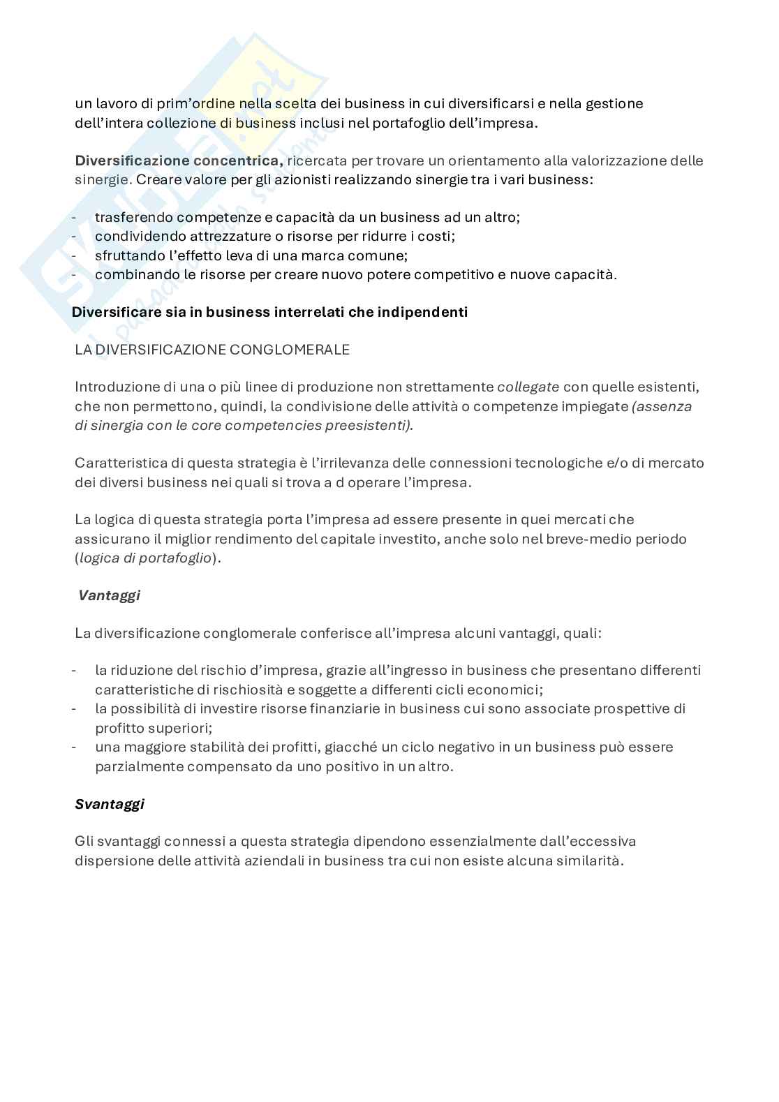 Appunti di Management strategico e decision making Pag. 26