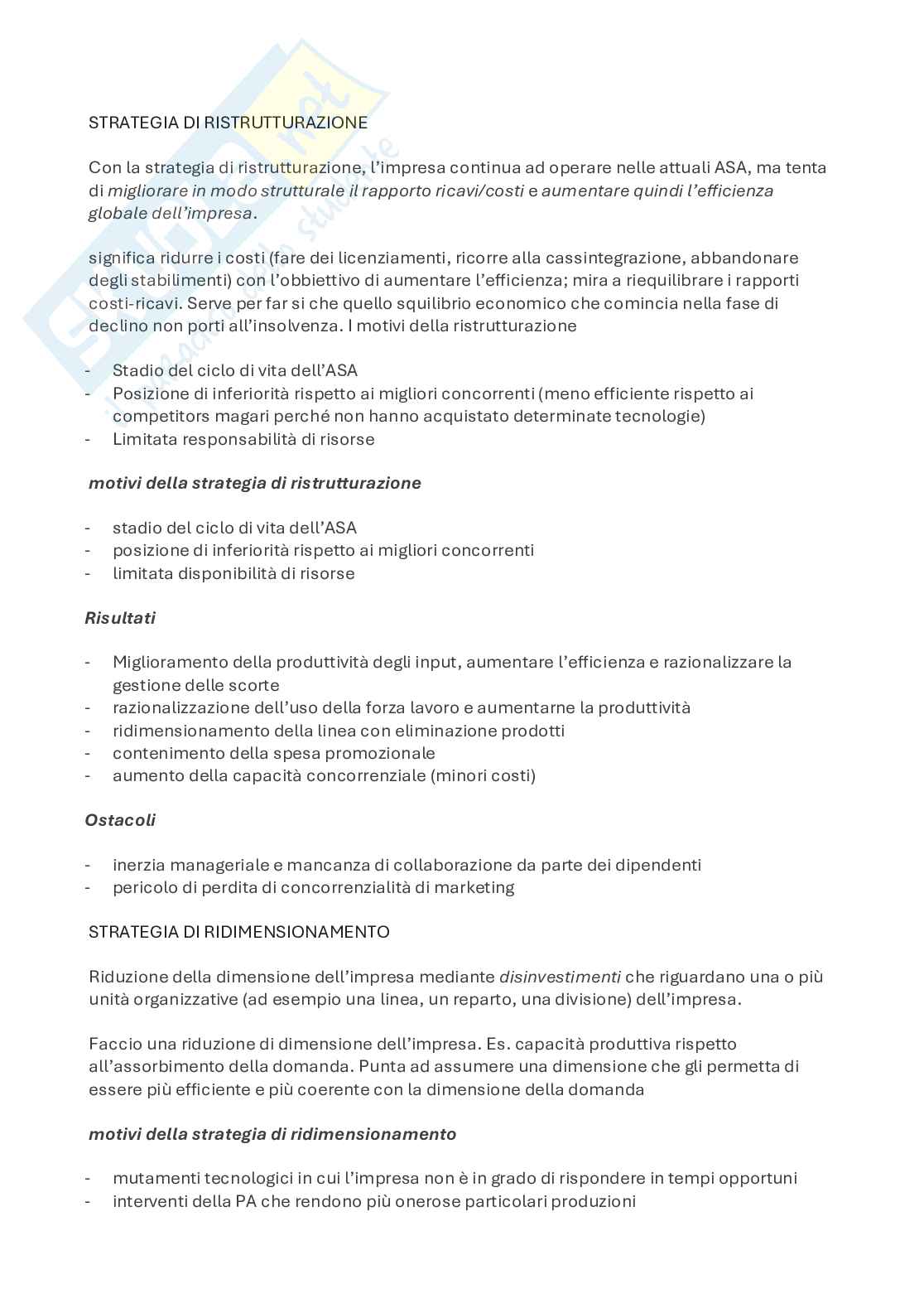 Appunti di Management strategico e decision making Pag. 36