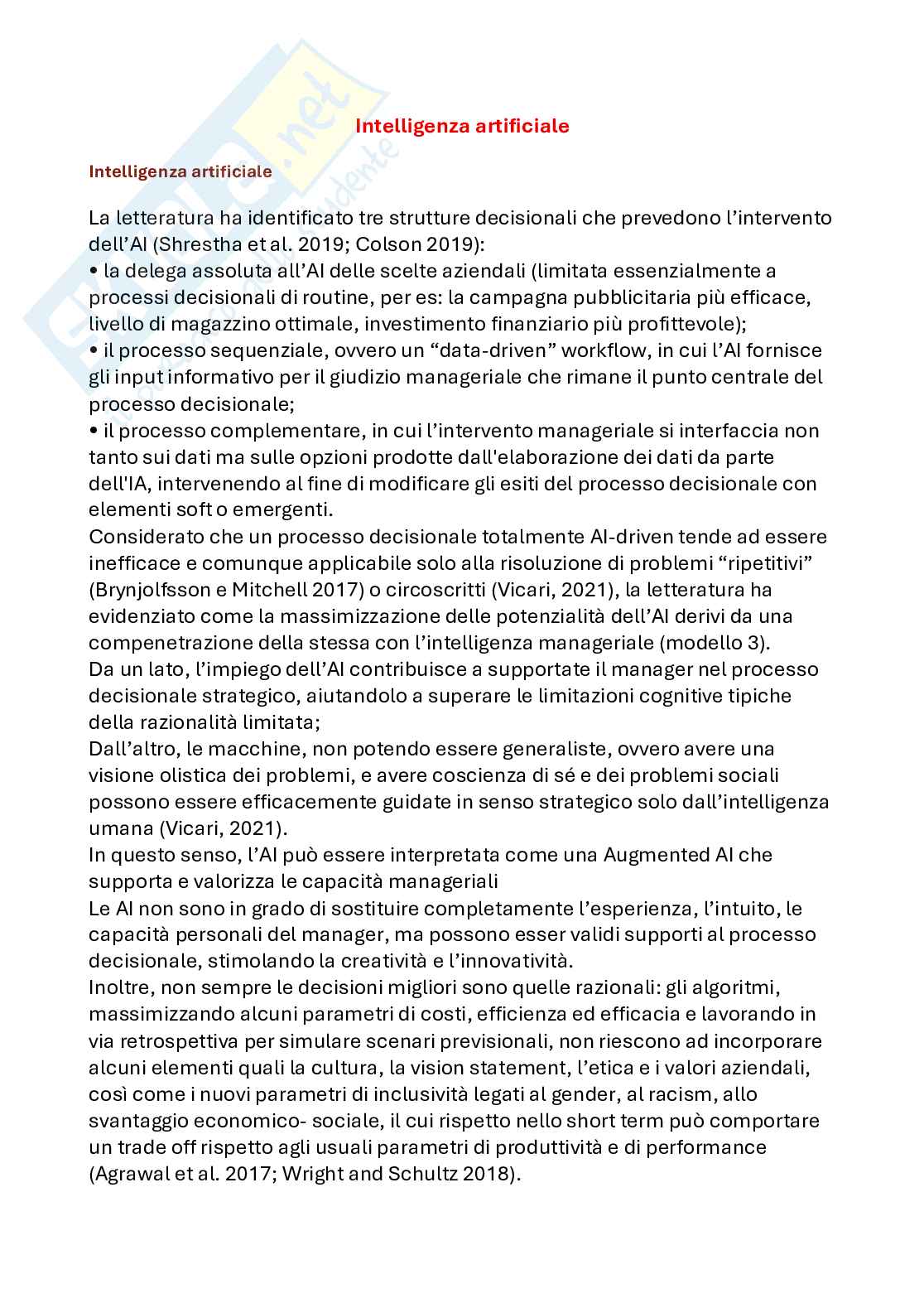 Appunti di Management strategico e decision making Pag. 81