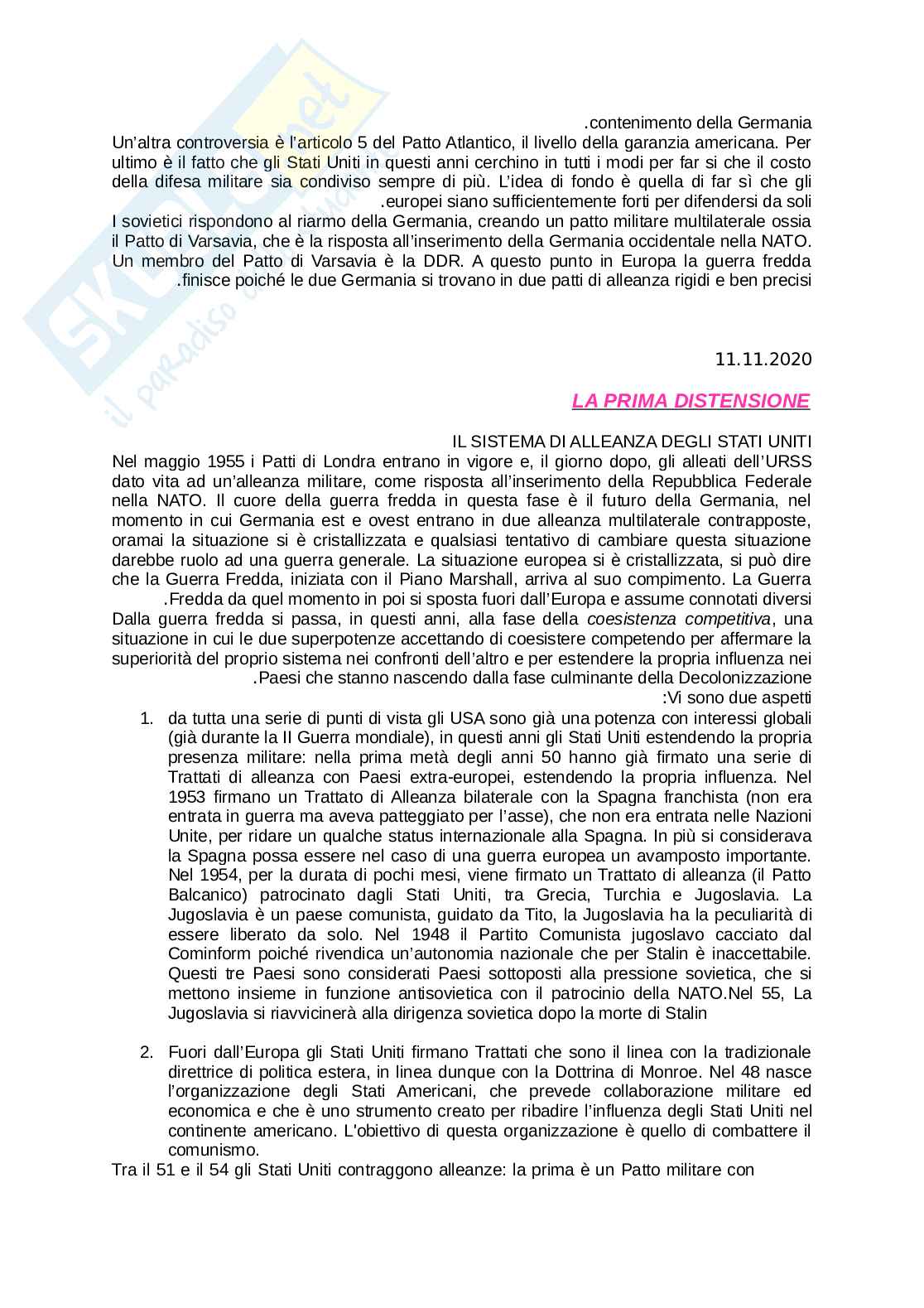 Storia delle relazioni internazionali Pag. 41
