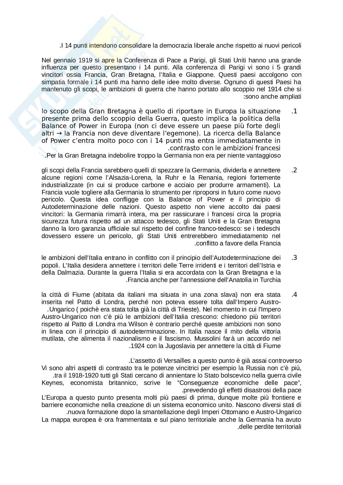 Storia delle relazioni internazionali Pag. 6